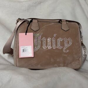 Juicy Couture Beige Velvet Bag